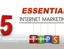 Tablet Screenshot of internetmarketingtips.org